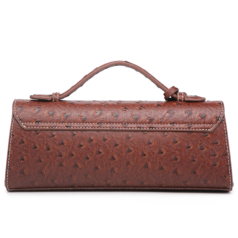 Luxury Designer Ostrich Women Bags Handbag Ladies Tote Bag Fashion Luxury Brand Female Long Tote Shoulder Bag