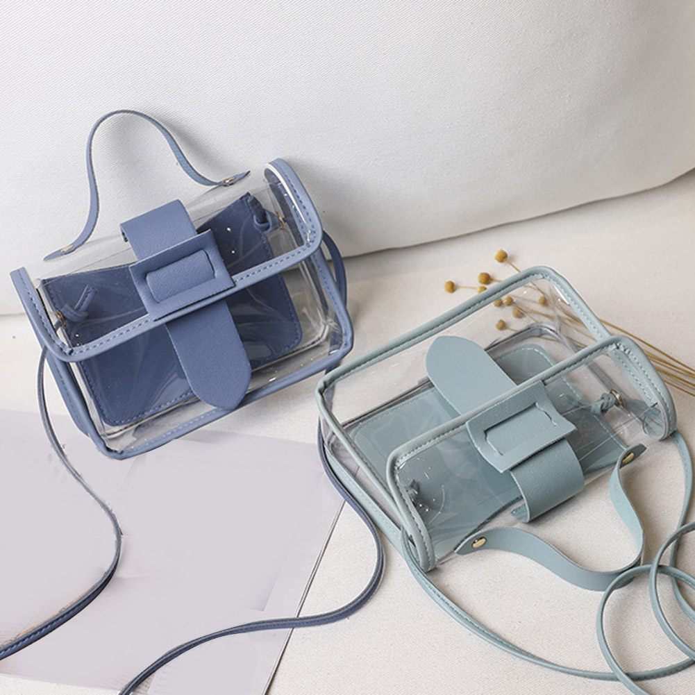 Women Jelly Small Shoulder Bag PVC Transparent Ladies Crossbody Messenger Bags Fashion Shopping Daily Female Purse