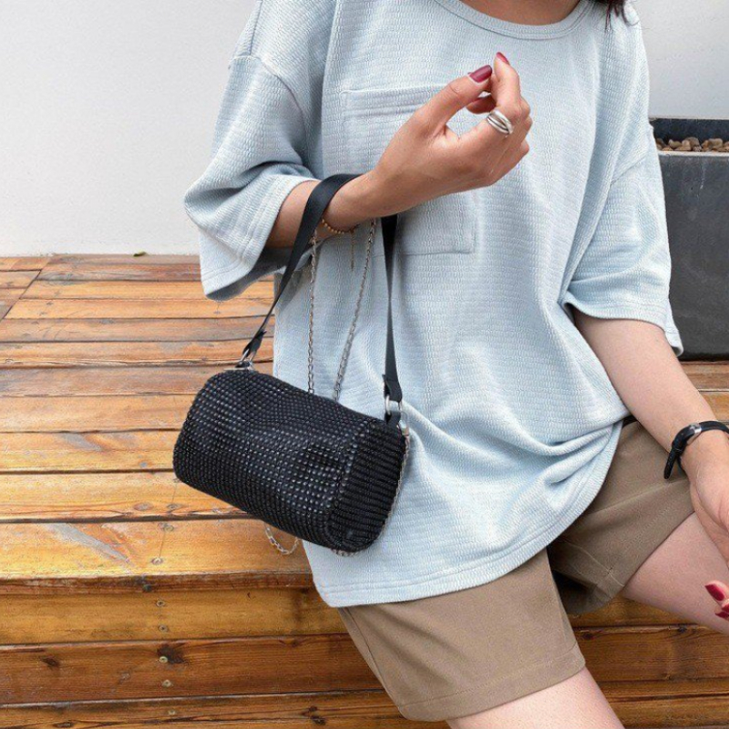 2023 New Bling Diamonds Print Small Shoulder Bags Women Square Clutch Bag Evening Crossbody Bag Ladies Dinner Party Clutch Purse