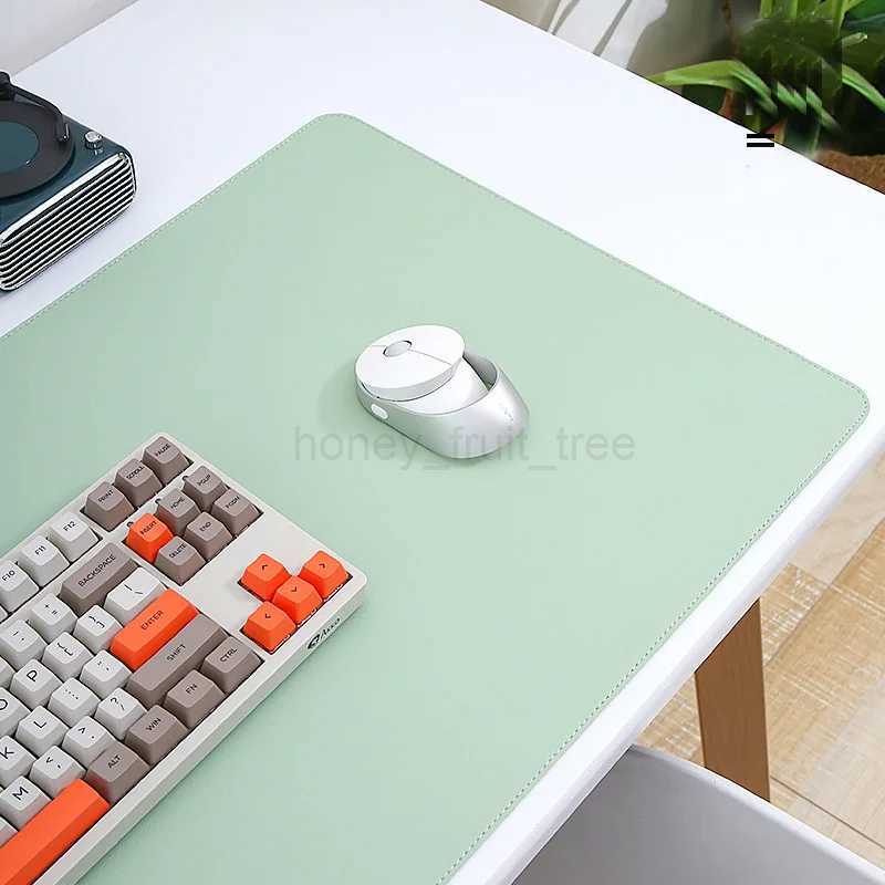 white mousepad Portable Mouse pad large Gaming Waterproof Non-slip PU Leather Suede Desk Mat Computer Keyboard desk pad MatsM240802