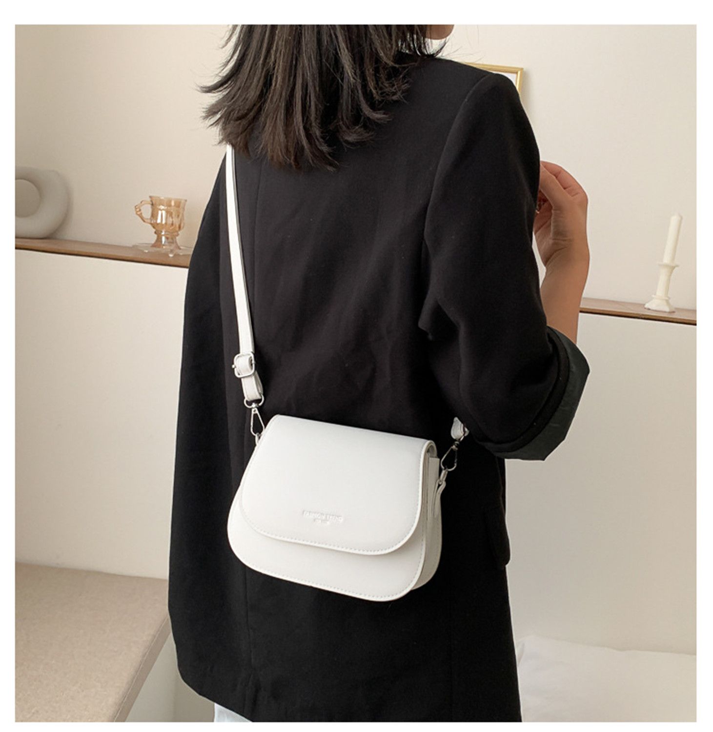 Simple Trend Crossbody Bags for Women Solid Wild Flap Shoulder Bag Lady Designer Small Women's Handbags and Purses New Fashion