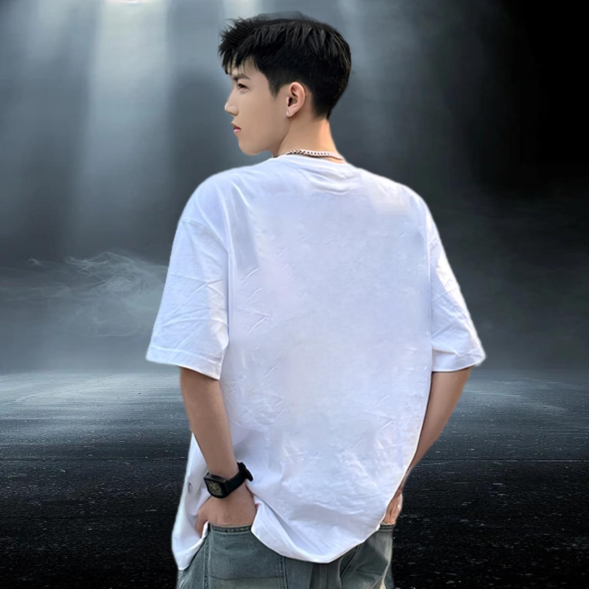 Designer Men Tees letter Anime Printing Street 100% Cotton 230g Tees Shirts Breathable Short Sleeve Popular Man T Shirts Customized Print