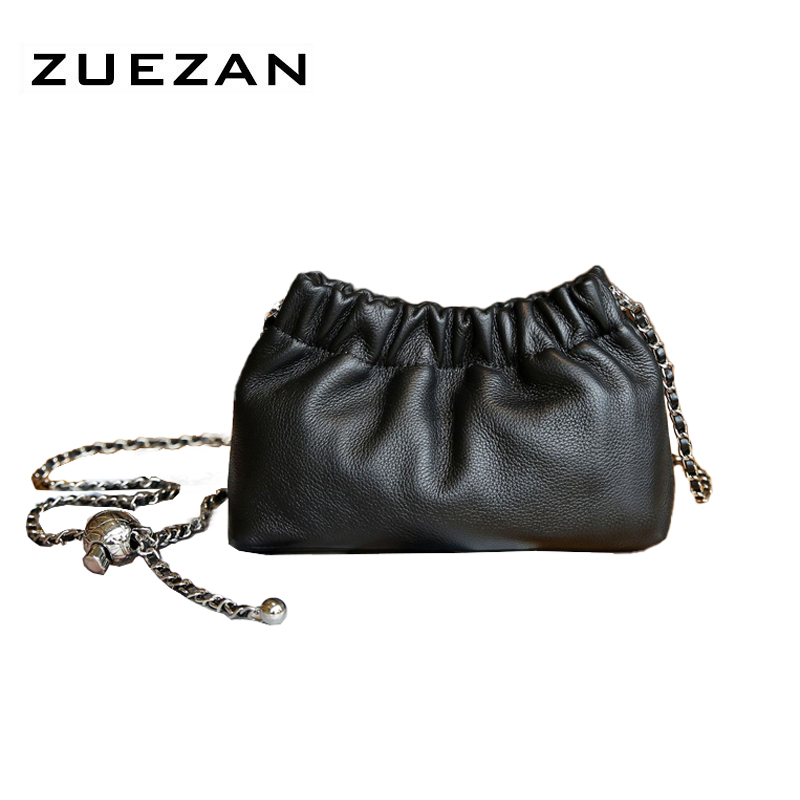 Fashion Chains Bag,Women Genuine Leather Shoulder Bag,100% Natural Cow's Skin,Female Messenger Cross body Bag, T144