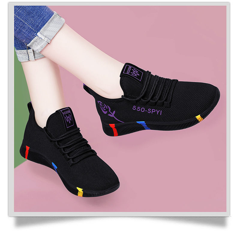 2025 NEW Style New Women s Vulcanized Female Casual Air Mesh Sneakers Comfort Lace up Hiking Shoes All match Women Footwear Sapatos b d