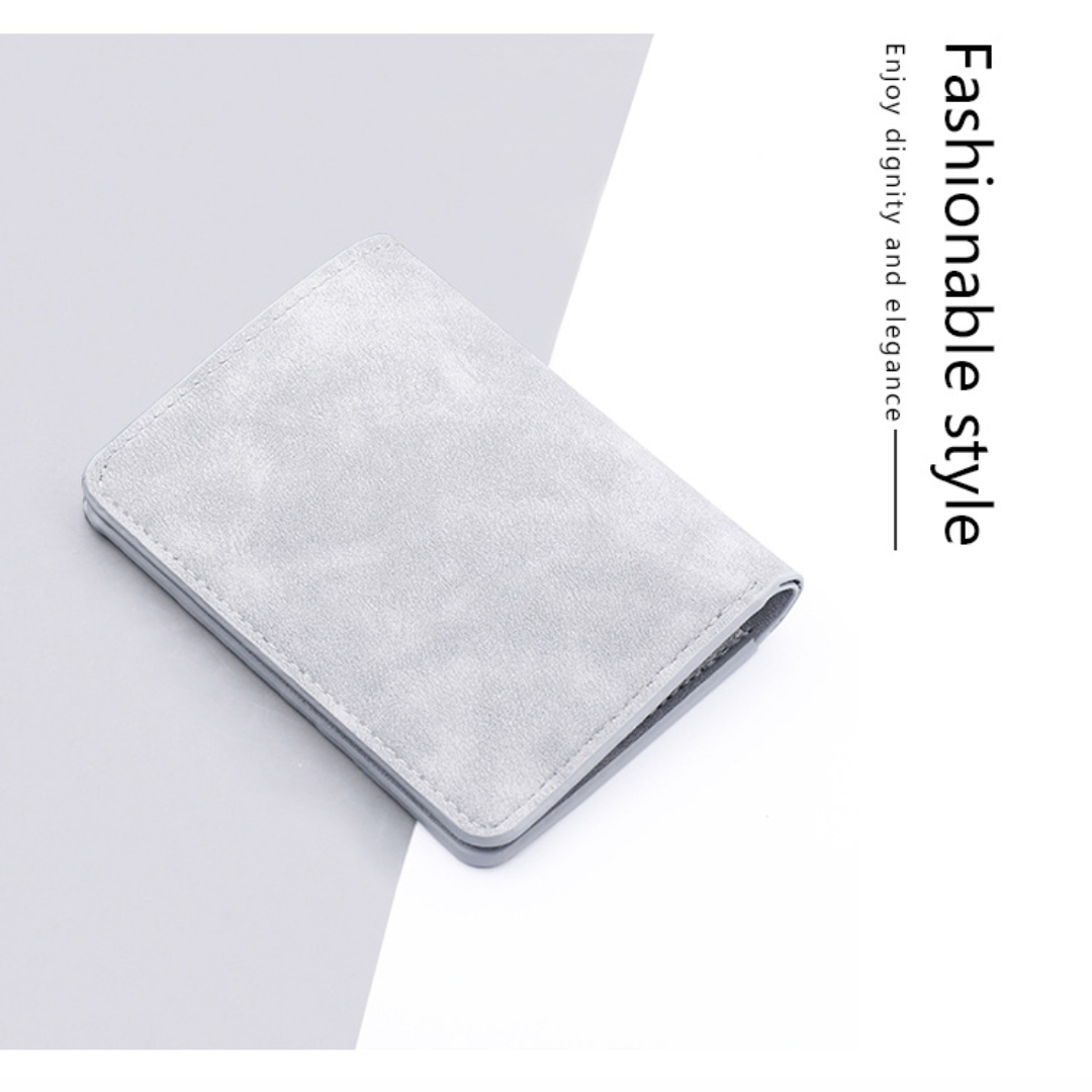 Men/Women Fashion Wallet ID/credit Card Holder Wallet for Men Multi-Card BagHolder Two Fold Small Wallet Black/gray Coin Purse