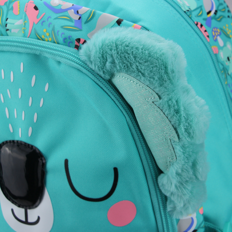 Australia smiggle original children's schoolbag girl backpack kawaii green koala school supplies 16 inches 7-12 years old