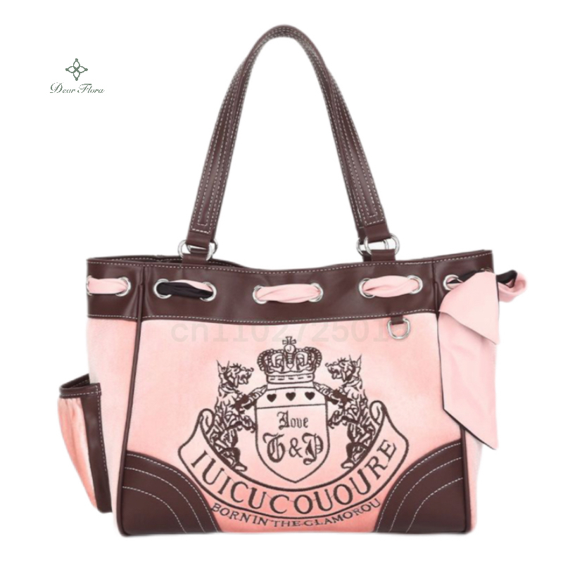 Ladies Large-Capacity Tote Y2K Women Vintage Retro Chic Embroidery Veet Handbags Girl Shopping Shoulder Bag women's Purses fe23 4