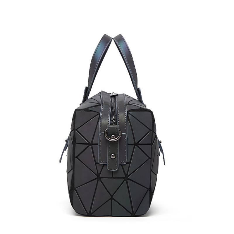 Fashion Crossbody Bags Handbag Women Luminous Boston Bag Female Geometry Shoulder Bags Plain Folding Handbags Tote Bag Bolasa