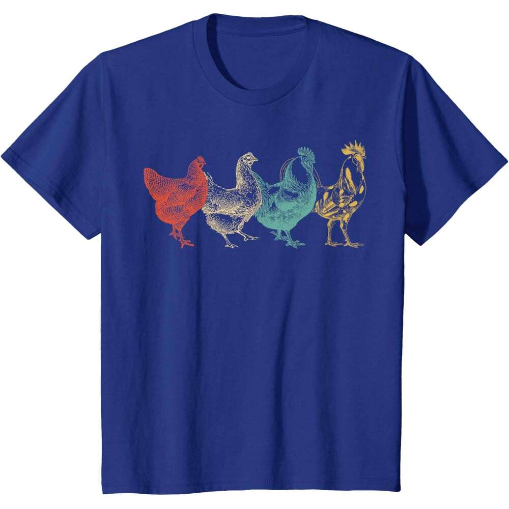 T shirt Mens Chicken Retro Vintage Poultry Farmer Women Men Farm Lover T-Shirt shirts tshirt graphic tee Casual tops summer clothes Short sleeve