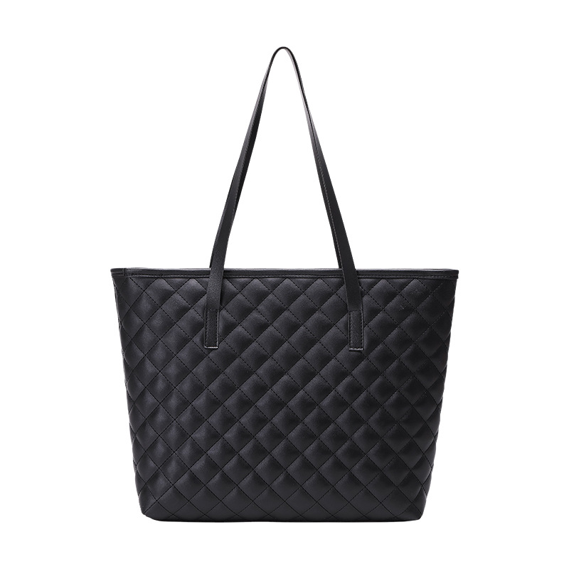 Tote Bags for Women PU Leather Diamond Lattice Handbag Personality Large Capacity Underarm Shoulder Bag Designer Bag