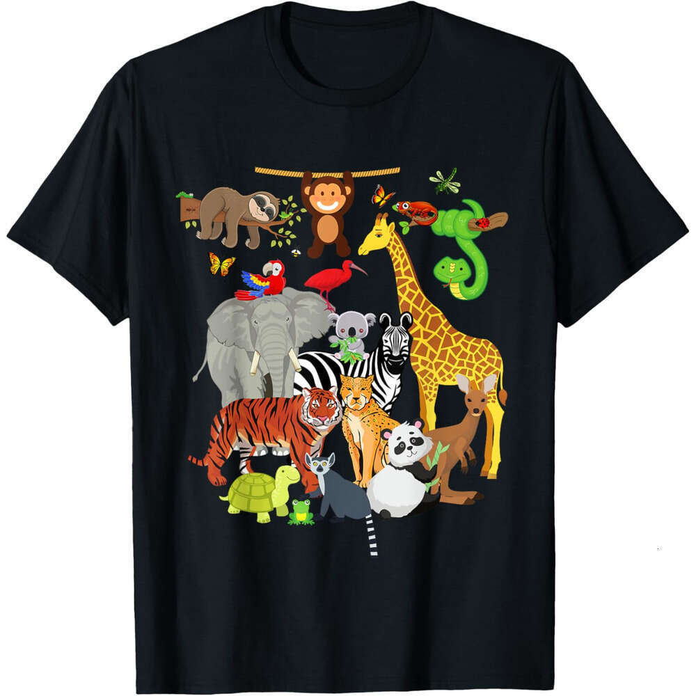 T shirt Mens Wildlife Birthday Party Zoo Day 26 Animals T-Shirt shirts tshirt graphic tee Casual tops summer clothes Short sleeve Free shipping