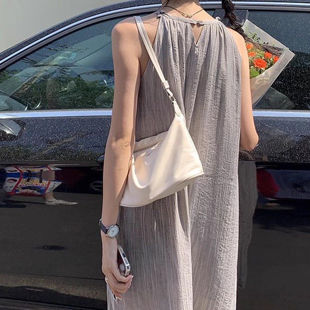 Simple Women's Nylon Shoulder Bags Solid Color Female Lightweight Totes Bag Fashion Girls Hobos Underarm Bag Purse Handbags