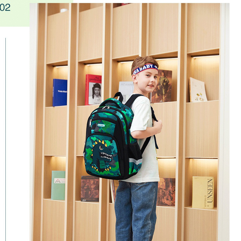 School Backpacks For Teenager Boys Children School Bags Cartoon Dinosaur SchoolBag Waterproof Student Backpack
