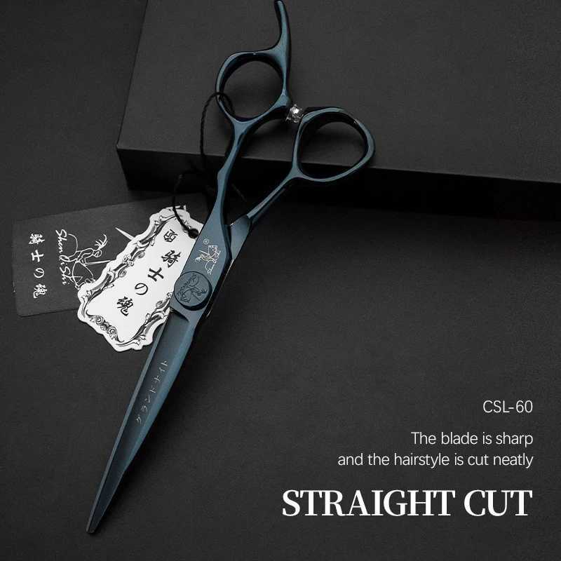 New Arrival Prosee High Quality 6.0-inch Hitachi 440C Steel Blue Coated Titanium Hair Salon Hair Clipper Z241213