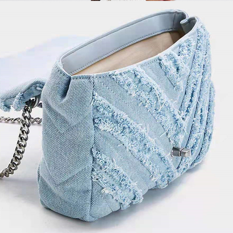 Fashion Summer Jeans Denim Bags Shoulder Crossbody Handbags Women Canvas Girl Handbag Casual Chain Designer Tote Bags