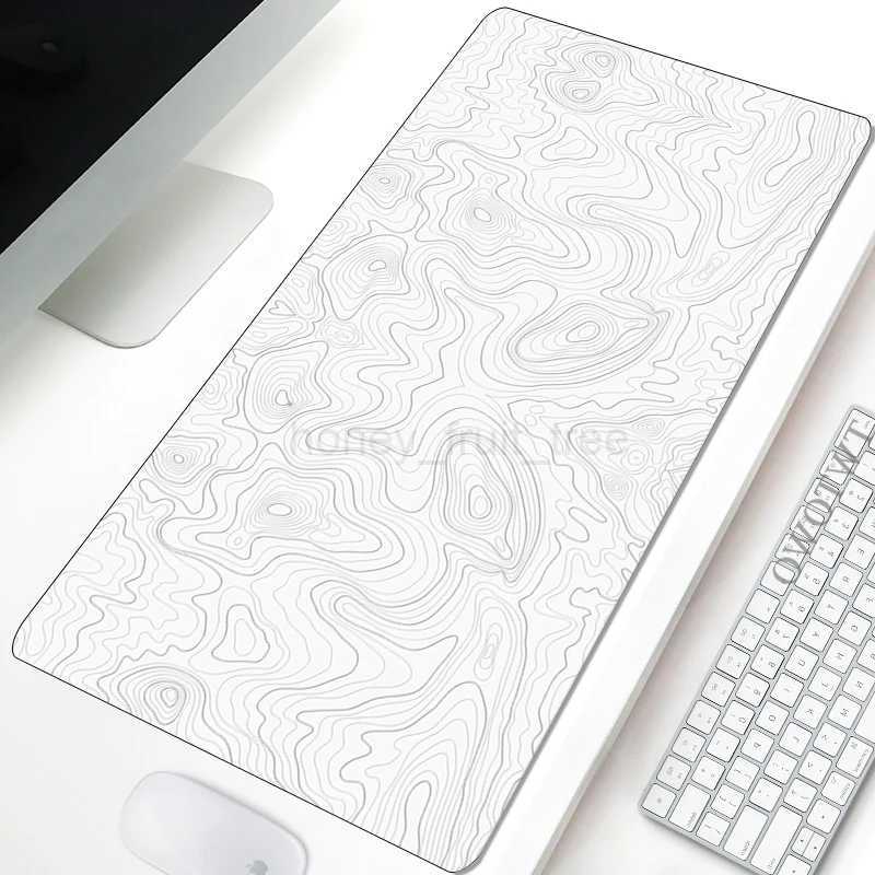 Black And white Mousepad Abstract Mouse Pad Gamer Large Desk Mats Mouse Mat keyboard pad Carpet Soft Office Anti-slip Mouse MatM240802