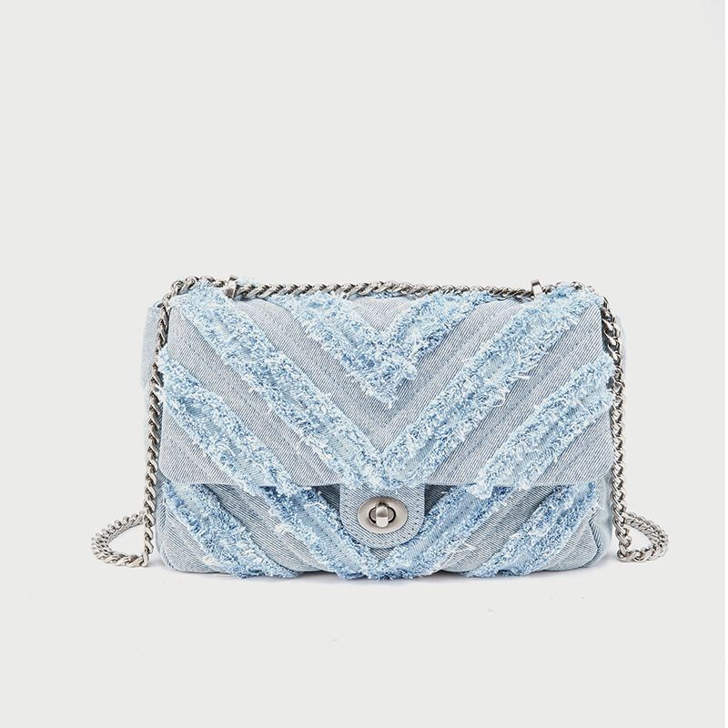 Fashion Summer Jeans Denim Bags Shoulder Crossbody Handbags Women Canvas Girl Handbag Casual Chain Designer Tote Bags