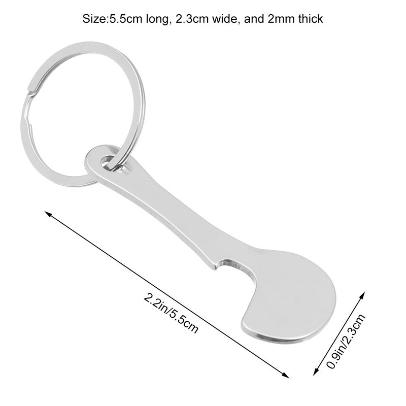 Metal Key Ring, Shopping Cart Tokens, DIY Shopping Trolley Tokens, Aluminum Alloy Key Ring Coin Holder Keychain, Room Decor