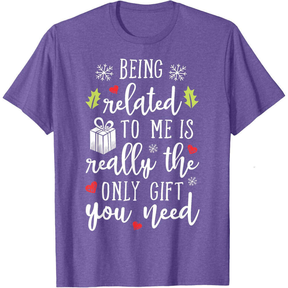 T shirt Mens Being Related To Me Funny Christmas Family Xmas Pamas Gift Short Sleeve T-Shirt shirts tshirt graphic tee Casual tops summer clothes Free