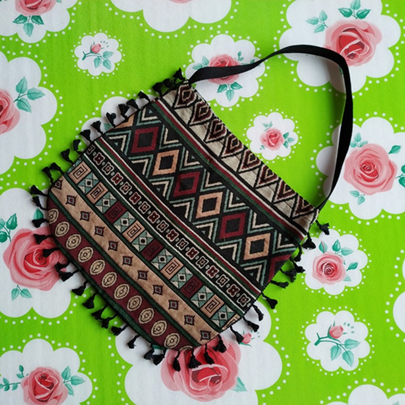 New Vintage Bohemian Fringe Shoulder Bag Women Tassel Boho Hippie Gypsy Fringed Women's Handbags Open Bags