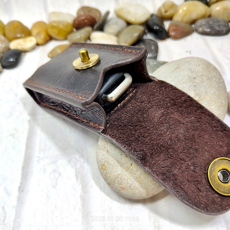 Genuine Leather Car Key Case on Belt Pack Car Key Holder Waist Bag Keys Wallet Pouch Organizer Sheath Men 1652C