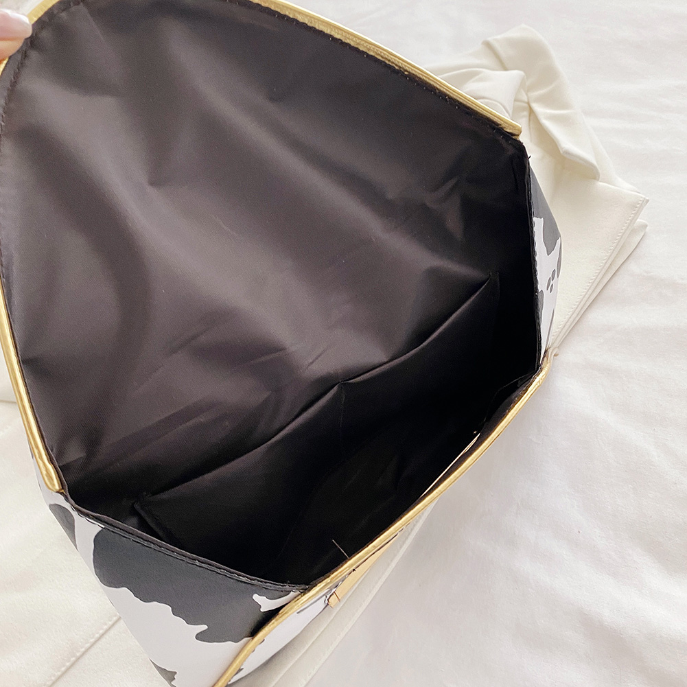 Vintage Leopard Zebra Cow Print PU Leather Day Clutches Women Large Envelope Bag