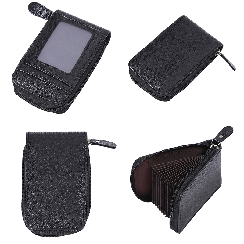 Travel Journey Bank Card Organizer Wallet Passport ID Card Holder Ticket Credit Card Bag Case Zipper