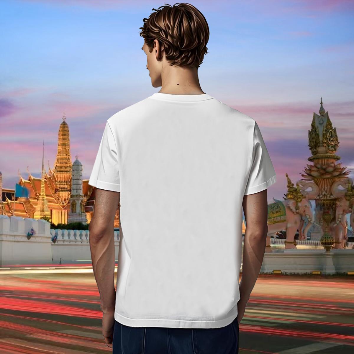 Man T Shirts 230g 100% Cotton universe Home Outdoor O-Neck Short Sleeve Custom Print Plus Size Tshirt for Man Woman 2024 Summer High Quality Polos