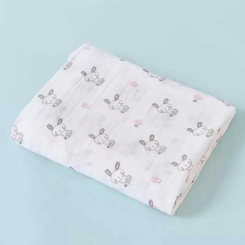 Baby cotton fine cotton swamp receiving blanket bep clothes square breathable and soft suitable for boys and girlsW240810