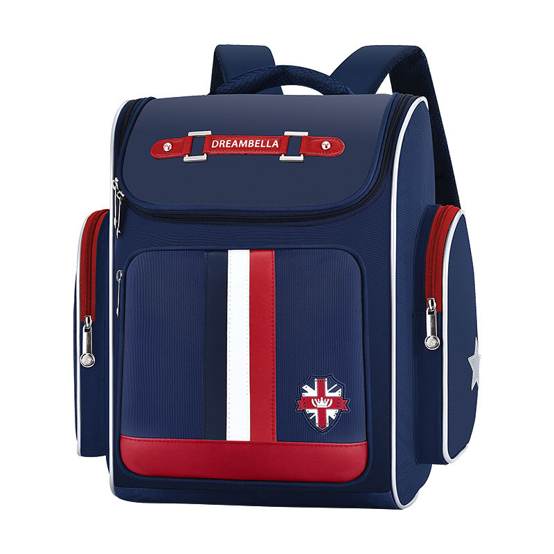 2023 New School Bags For Boys Girls England Style Primary Student Shoulder Orthopedic Backpack Large Capacity Light Mochila