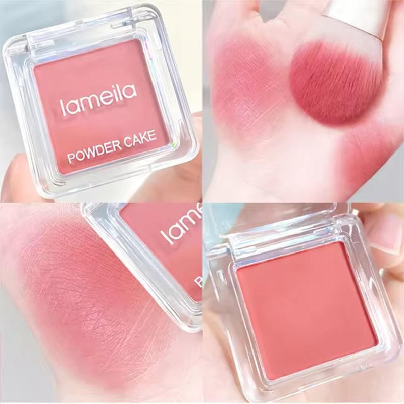 Blusher Matte Natural Cheek Tint Brighten Waterproof Face Contouring Cosmetics Blush Powder Soft Female Makeup 6pcs