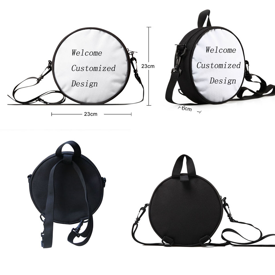 ELVISWORDS Magic Array Messenger Bags For Boys Girls Round Satchel Casual Small Crossbody Bag Teenager Sling Shoulder Bags Bolsa