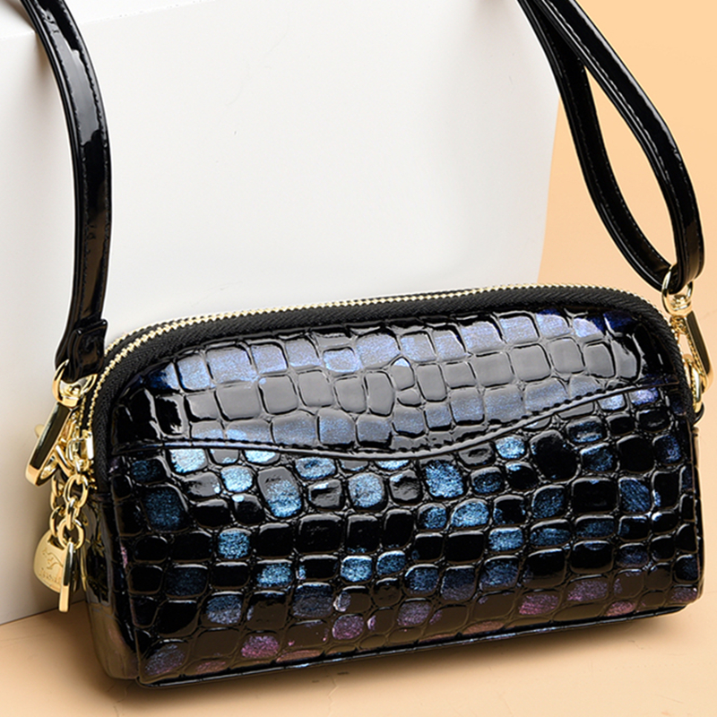 High Quality Patent Leather Messenger Bag Fashion Woman Handbag Luxury Tote New Female Purse Shoulder Crossbody Sac a main femme