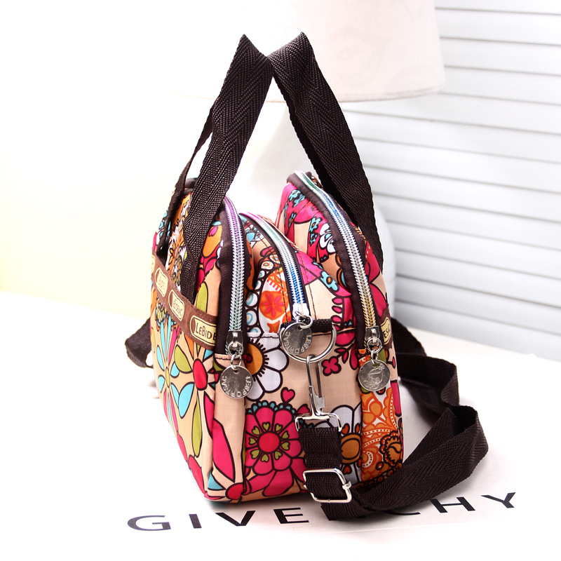 Fashion Large Waterproof Nylon Handbag Ladies Bag One Shoulder Floral Cross-body Bags Handbags Mother Bag Tote Bolsas Feminina