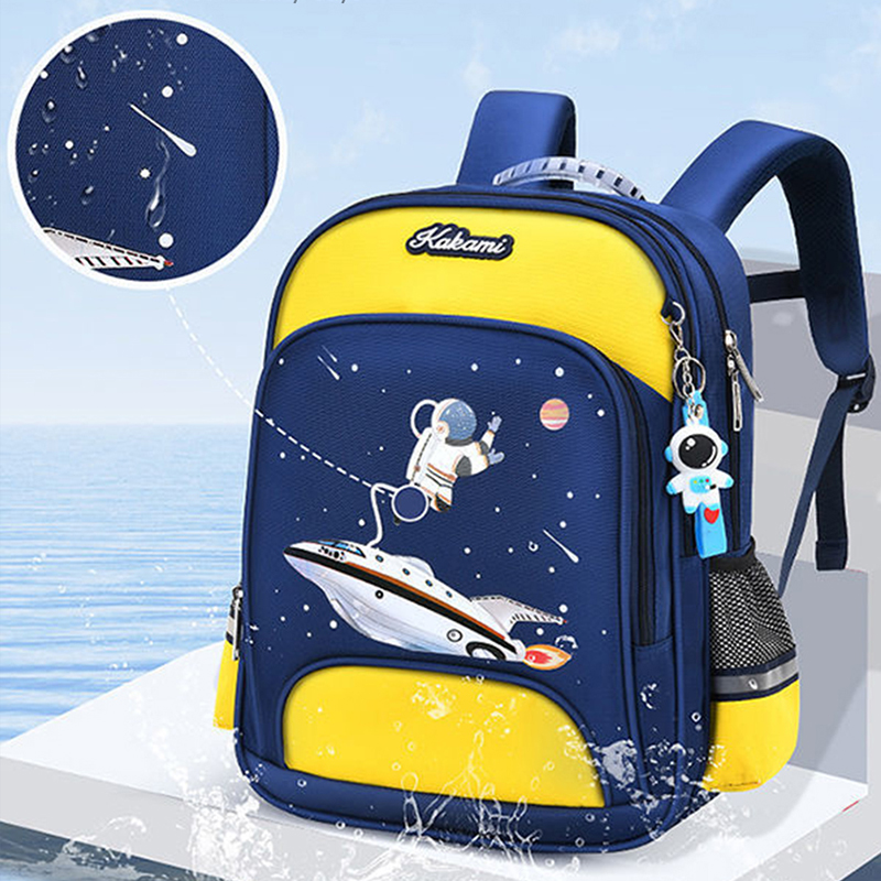 New 3D Kids Backpack Anti-lost Astronauts School bags Waterproof Cartoon Boys Backpack junior high school students' schoolbag