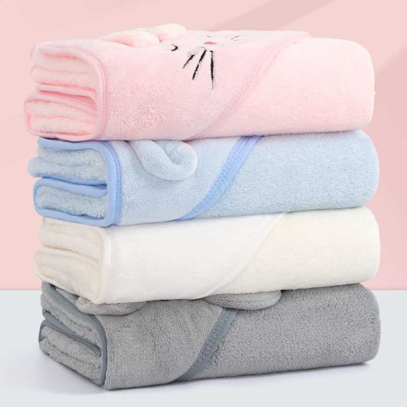Newborn Packaging Blanket 0-12 Months Cotton Wool Blanket Baby 4 Seasons Absorbent Warm Blanket Childrens Bath Towel NewW240810