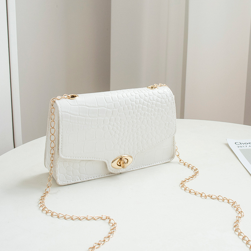 New Casual Chain Crossbody Bags For Women Luxury Simple Shoulder Bag Ladies Designer Handbags PU Leather Messenger Bags