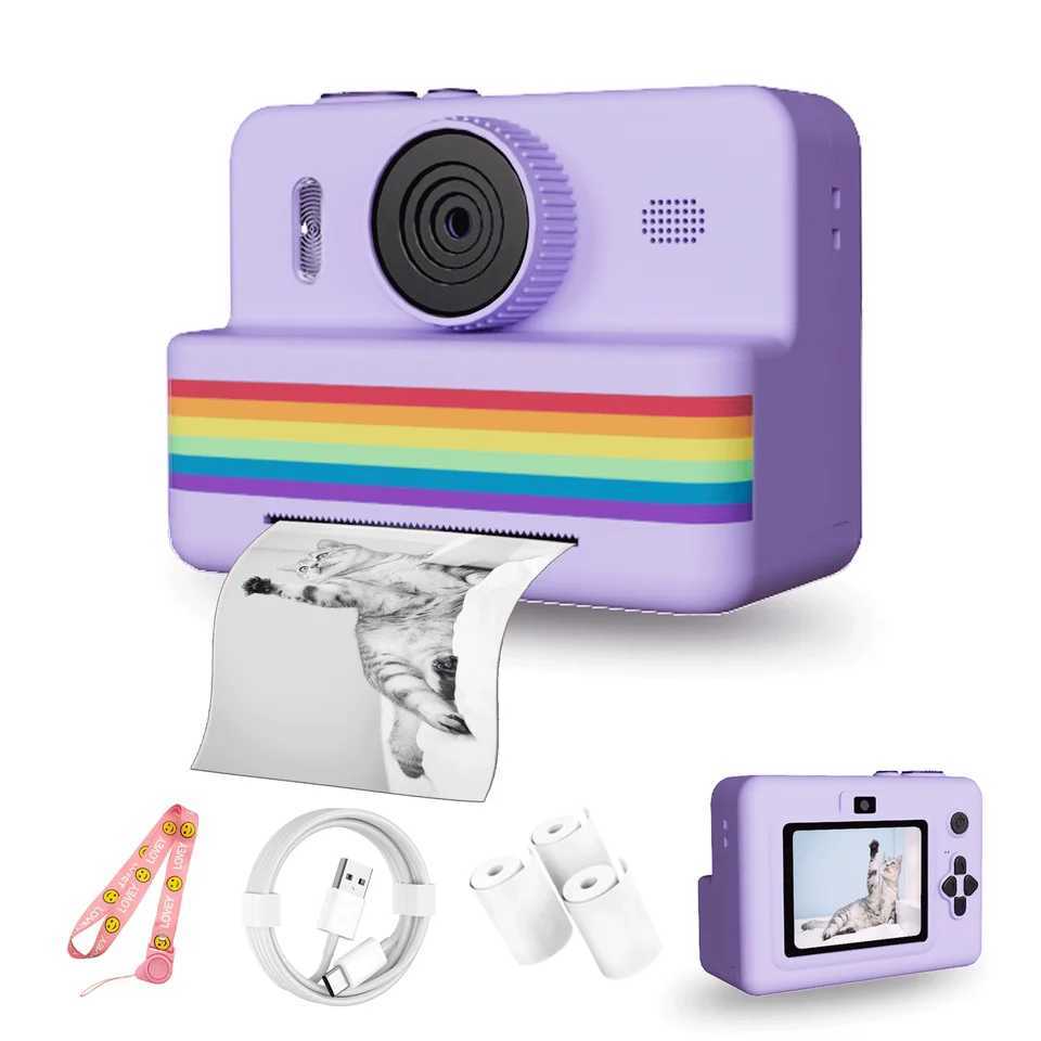 2.8 Inch Large Screen Instant Print Camera HD Digital Video Camera for Kids Outdoor Zero Ink Portable Print Toy Camera Y240801