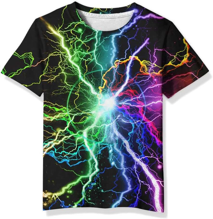 T shirt 2024 Mens Short Sleeve 3D Print Graphic Funny Colorful Summer Tee Shirts shirts tshirt graphic tee Casual tops summer clothes Short sleeve