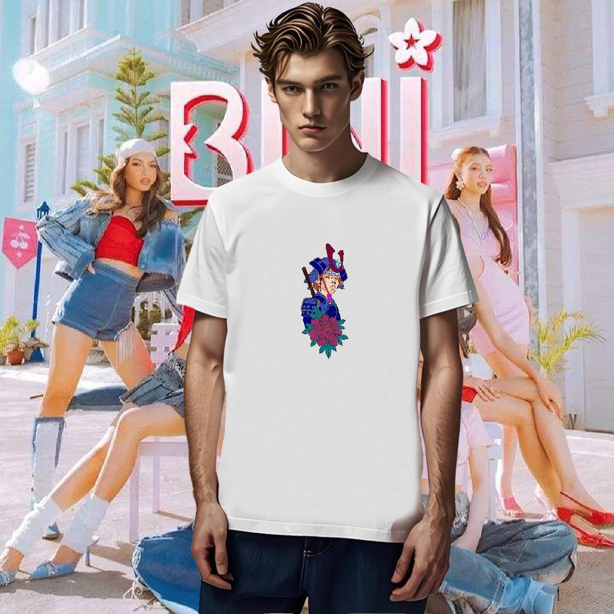 Mens T Shirts 230g Cotton portrait Street Wear Short Sleeve Soft Black Oversized Men Tees Fashion Casual Designer Top Tees