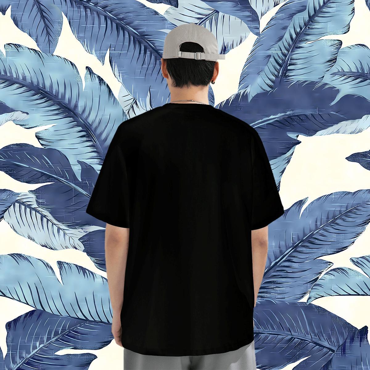 DIY Customized Home Outdoor Mens Tshirts SCARY O-Neck Short Sleeve 230g Pure Cotton Men T Shirts Classic Floral Print Tees