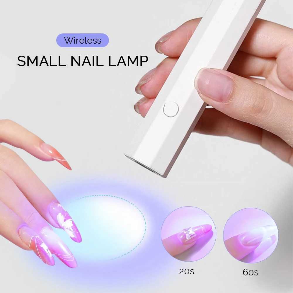Portable Mlnl UV Nall Lamp For Gel Pollsh Qulck Dry Flashllght Pen USB Nall Dryer Machlne UV LED Nall Lamp For Gel Varnlsh ToolsCL240731