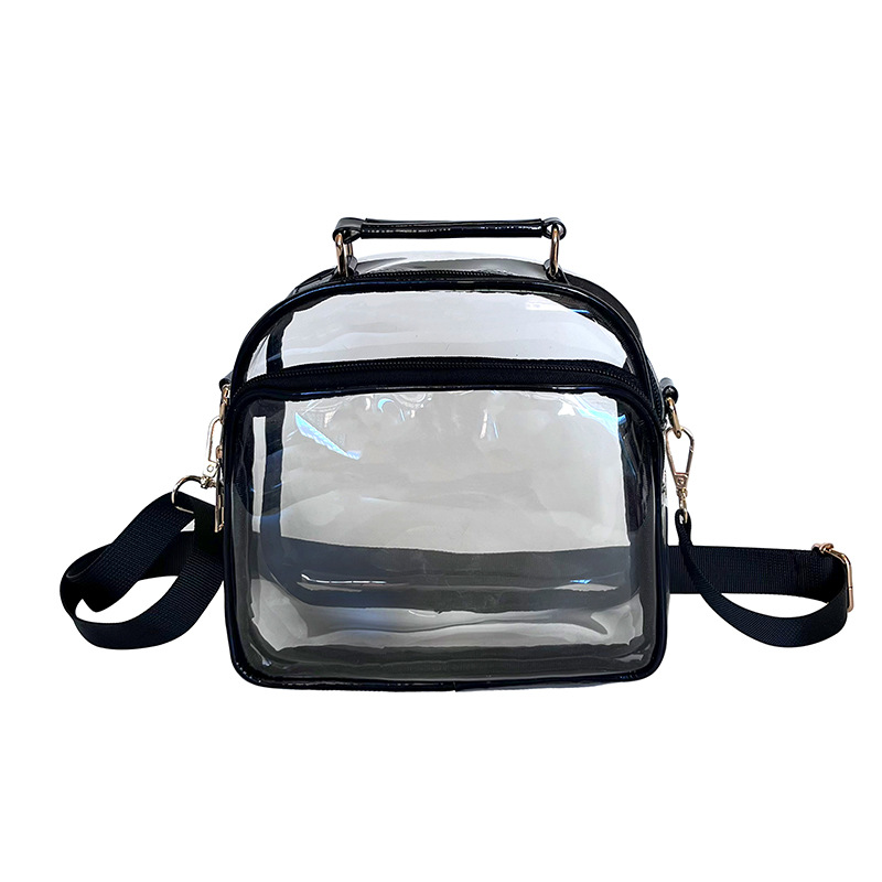 Transparent Bag Fashion Jelly Handbag Women Pvc Shoulder Bag Personalized Versatile Cross-body Sequin Color Purses and Handbags