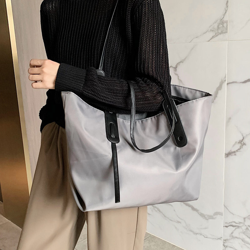 Versatile Ins Large Capacity for Women 2024 New Fashionable and Casual Simple One Shoulder Handheld Tote Bag H82#25 ddmy b3ab