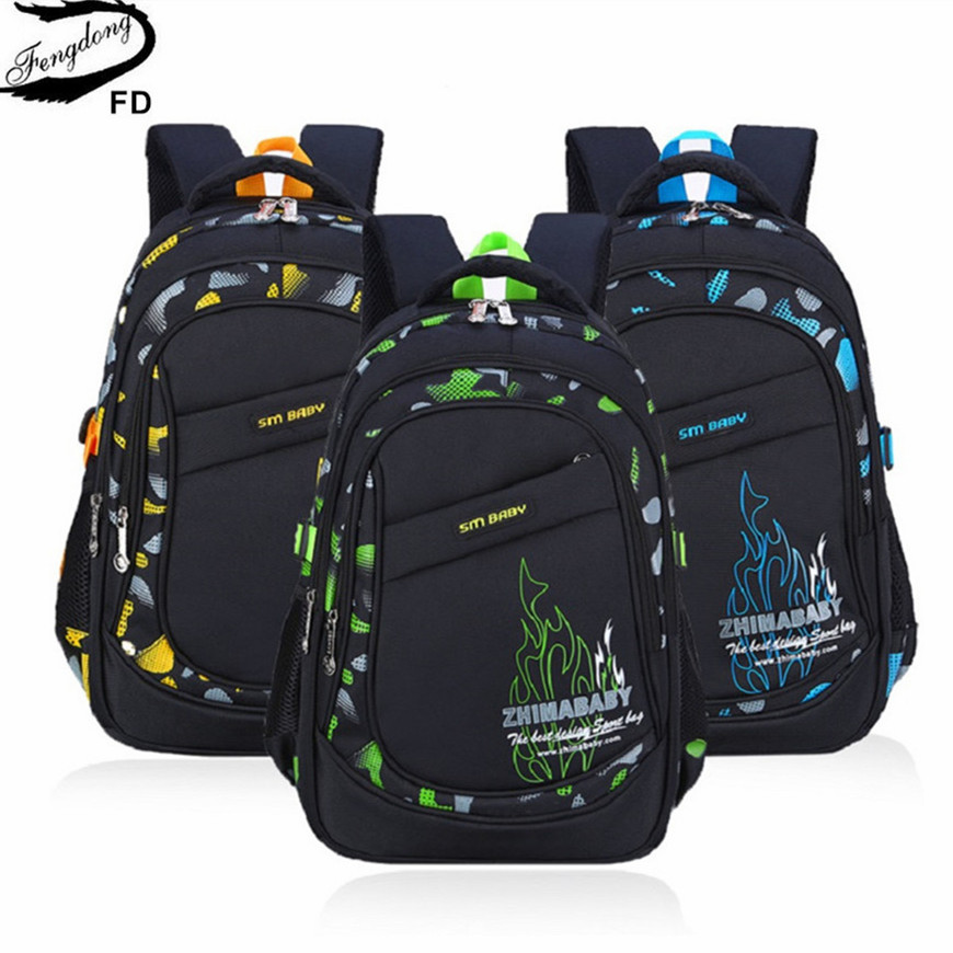 school backpack for teenage boys elementary school bags 6-12 years old boys waterproof book bag student backbag kids satchel
