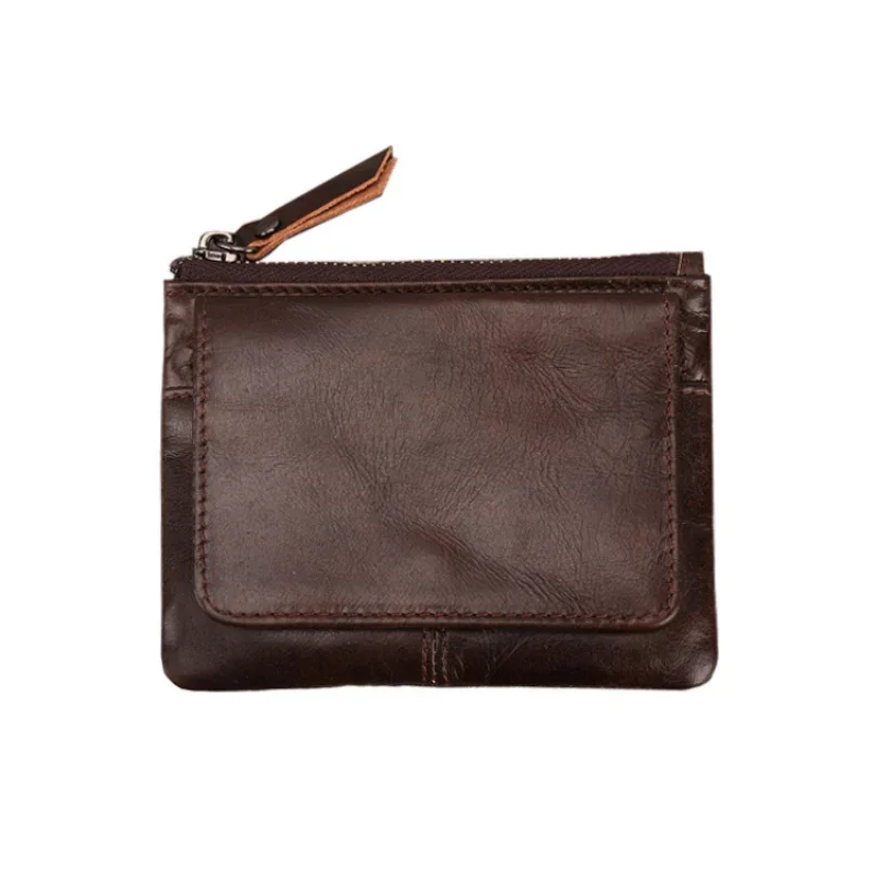 Cowhide Men's Wallets Genuine Leather Small Purse for Women Male Coin Purse Business Card Holders Fashion Luxury Solid Murse