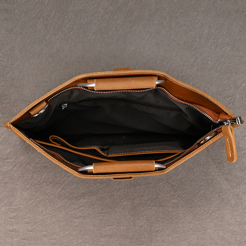 Free Shipping Vintage Style Handbags For Men2025 Designer Slim Briefcase Shoulder Bag Genuine Leather Men's Working Tote Designer Bag Luxury Bag 