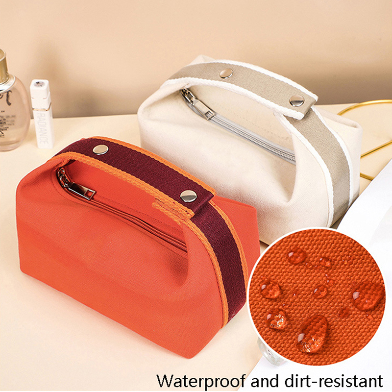 1PCS New Luxury Cosmetic Bag Waterproof Canvas Makeup Pouch Fashion Women Makeup Organizer Toiletry Bag Travel Storage Bag