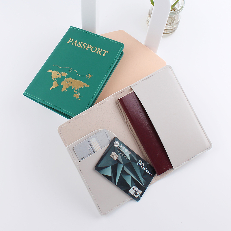 Dropshipping Map Couple Passport Cover Letter Print Women Men Travel Wedding Card Holder Small Bags Pink Black Blue Travel Case