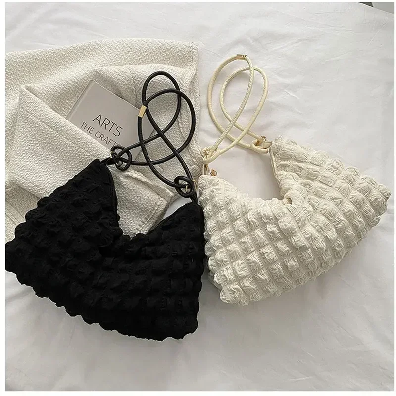 2023 New High-quality Lightweight Large Tote Bag Armpit Bag Soft Cloud Cotton Candy Women's Designer Handbag Gentle Shoulder Bag
